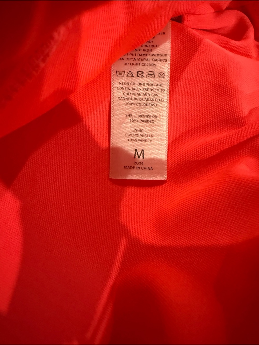 Kiava Bright Neon Pink/ Coral Swim top and Skirt with Side Ruching - Picture 2 of 7